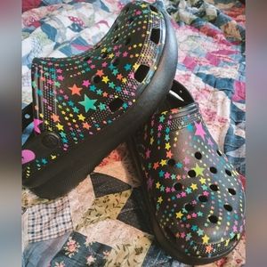 Platform Crocs size J5